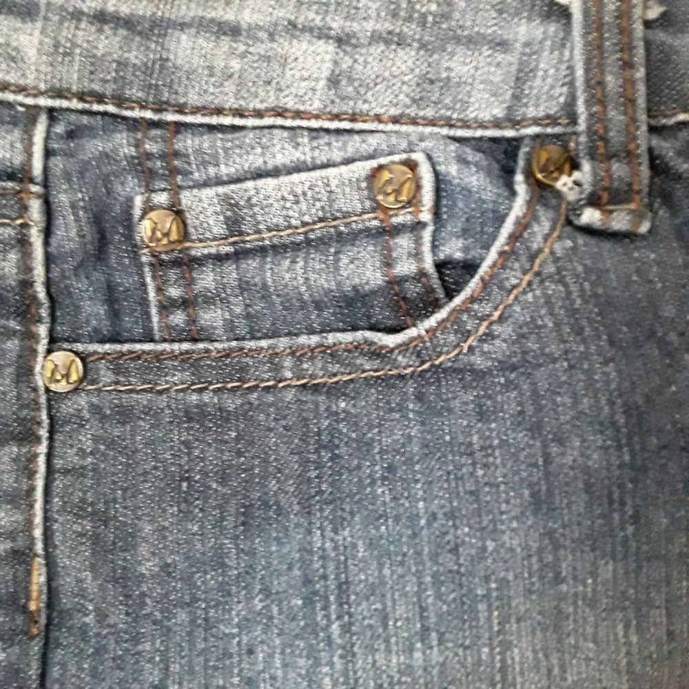 Miley Cyrus Max Azria Straight Leg Jeans Juniors Size 5 - Picture 4 of 9